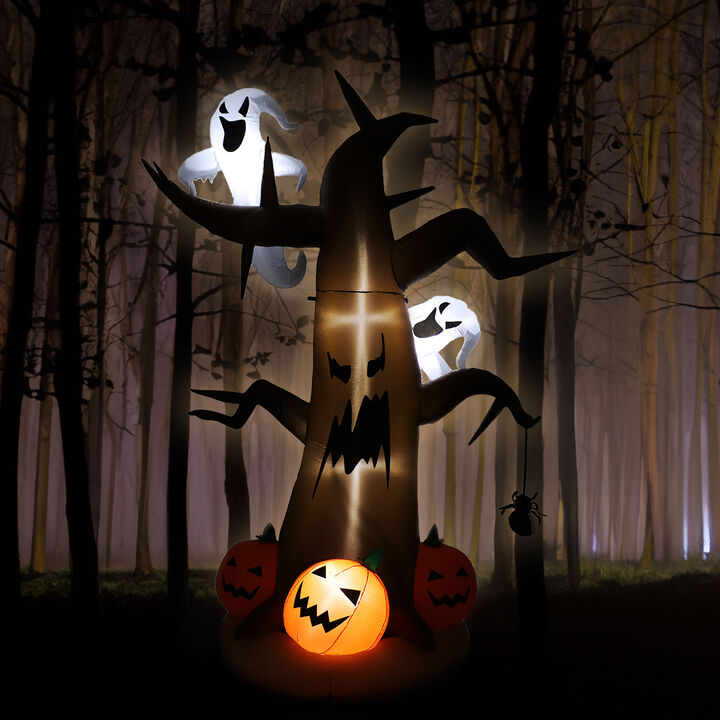 Sunnydaze Haunted Forest Halloween Inflatable Yard Decoration - 8 ft