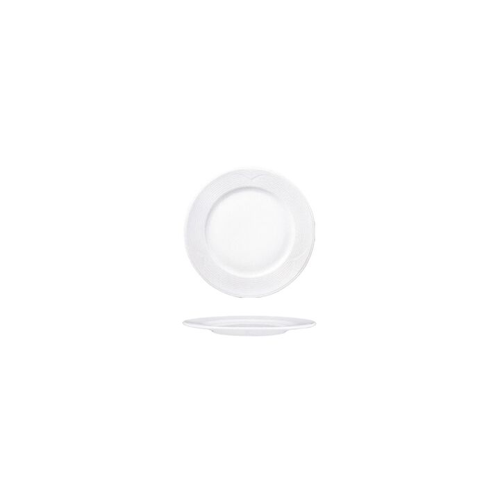 Saturn dia.8.5" Round White Porcelain Plate (Set of 4)