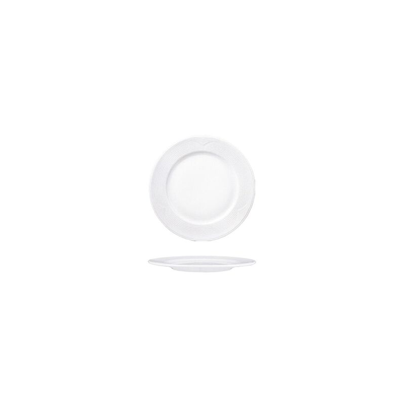 Saturn dia.8.5" Round White Porcelain Plate (Set of 4) image number 1