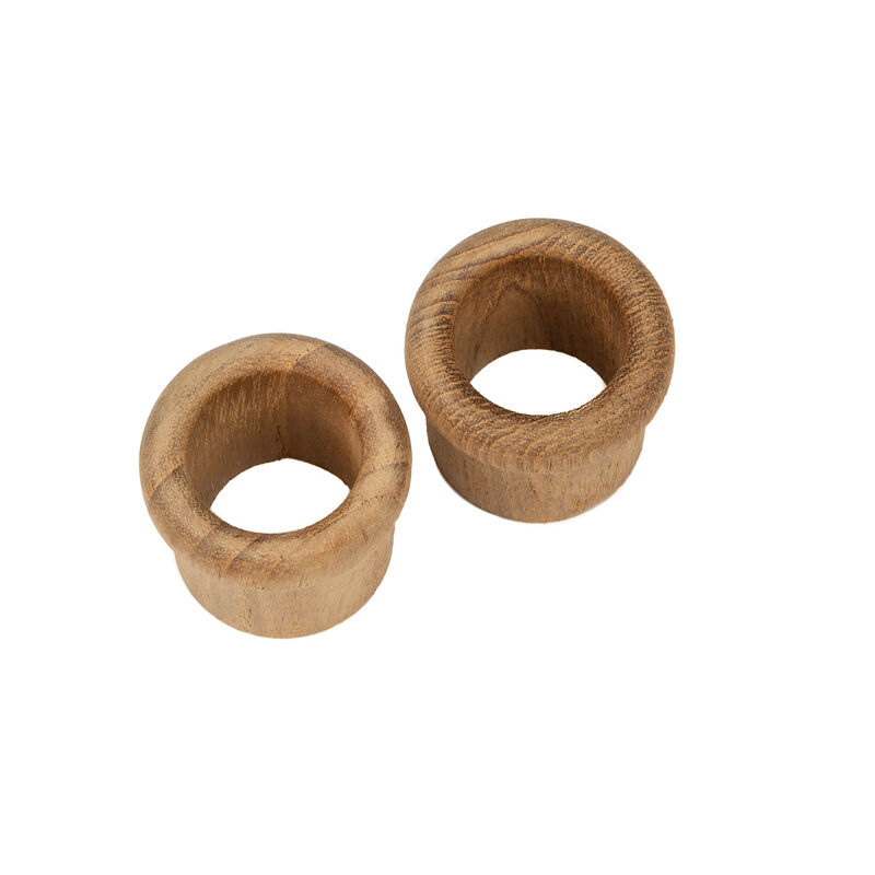 HomeRoots Set of Two Brown Wood Round Open Circle Drawer Pull Knobs image number 5
