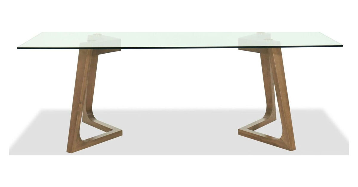 Modern Pecan Wash Dining Table