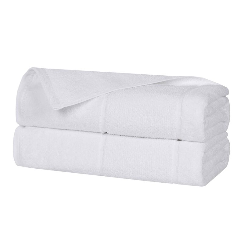 Set of 2 Smart Twist Viscose Cotton Blend Bath Sheet Towels image number 0