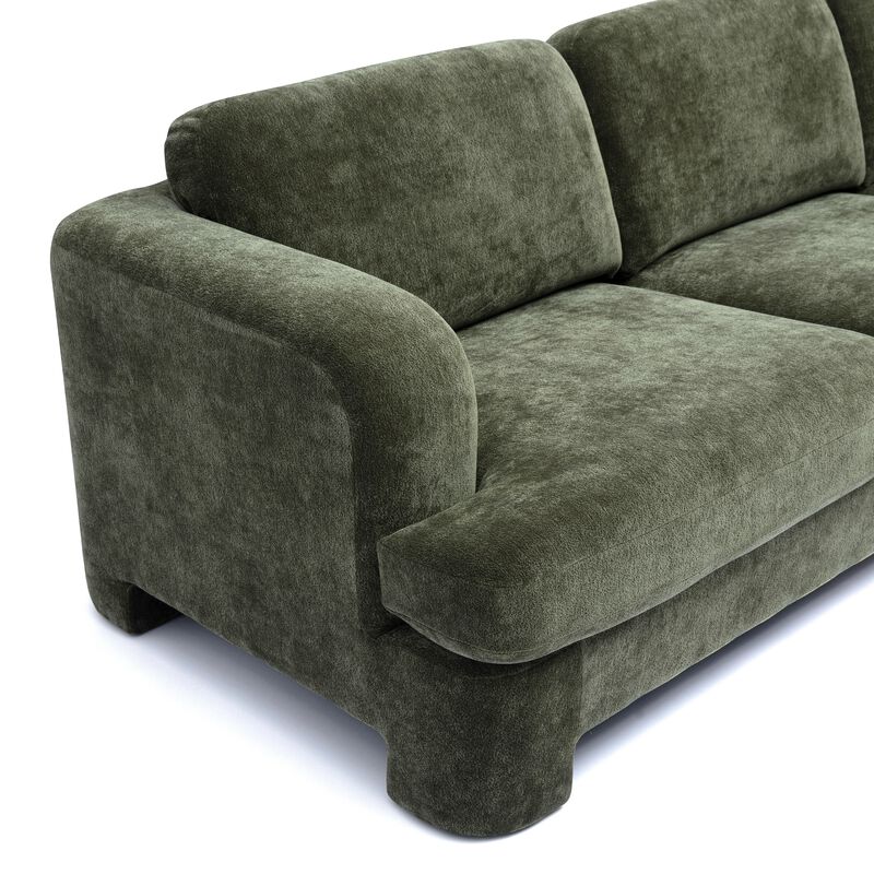 Halsey Brown Textured Fabric Sofa image number 2