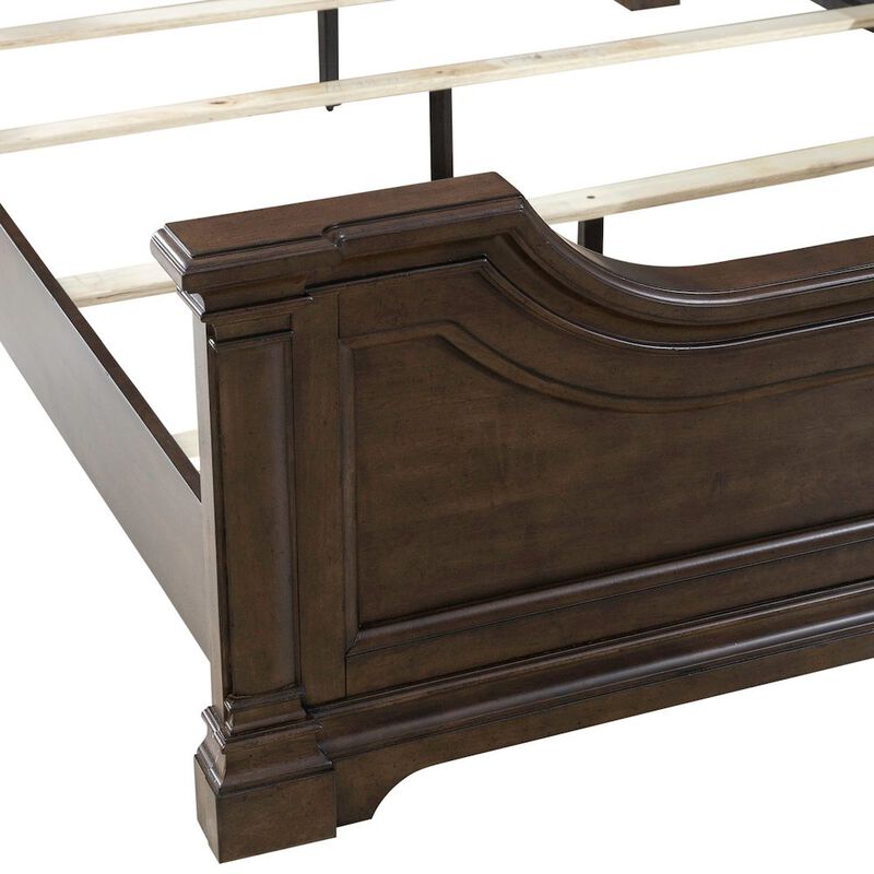 Liberty Furniture Arden Road California King Poster Bed Frame - Satin Cherry image number 7