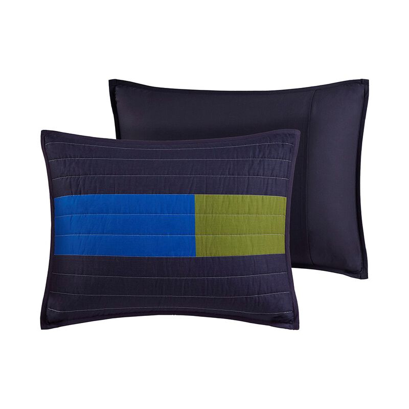 Gracie Mills Kaelith Stripe Printed Quilt Set