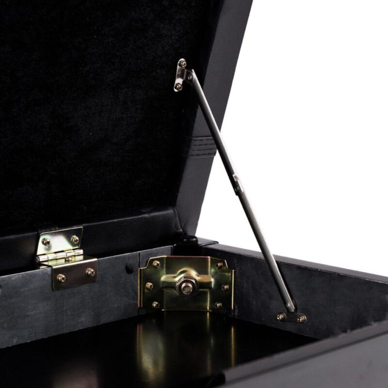 Hivvago Solid Wood PU Leather Piano Double Duet Keyboard Bench