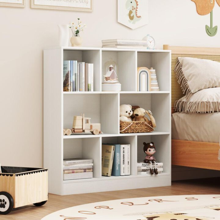 Hivvago 8-Cube Freestanding Bookcase for Kids