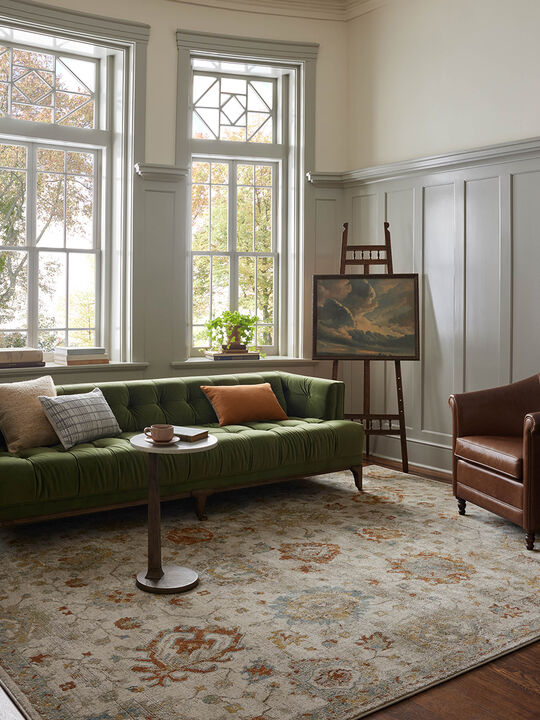 Mona Oatmeal/Multi 8'10" x 12' Area Rug by Magnolia Home by Joanna Gaines x Loloi