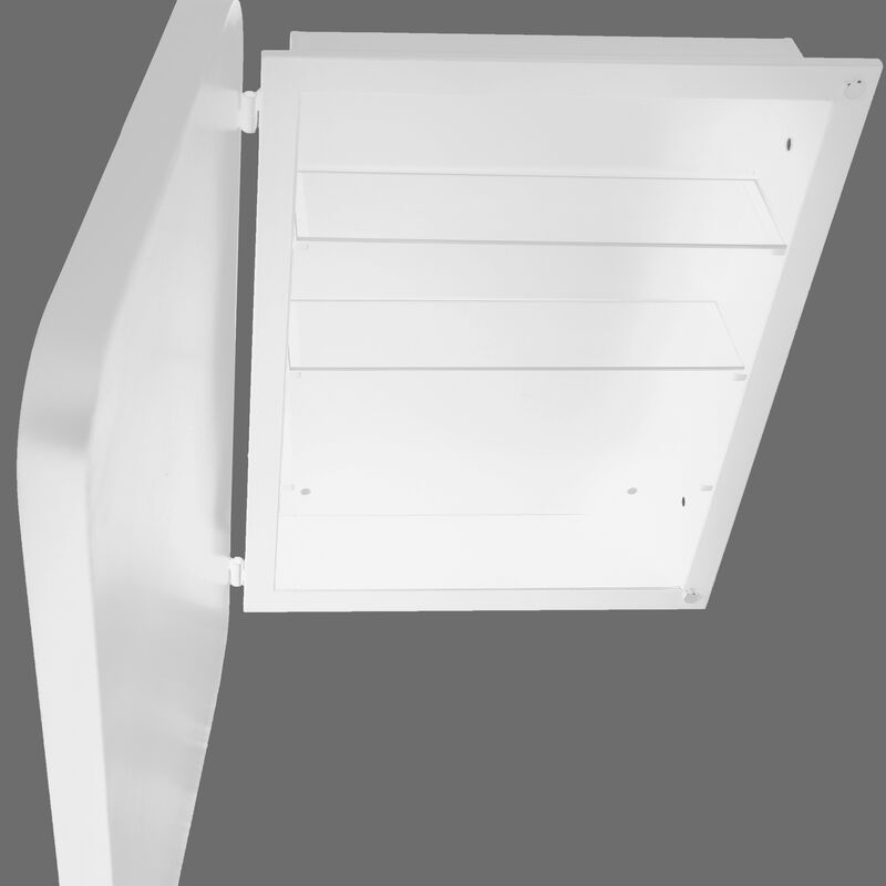 Wall-Mounted Medicine Cabinet with Mirror and Storage Shelves