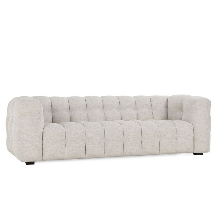 Gracious Wooden Full Bed With Trundle And SQU Tufted HB, White