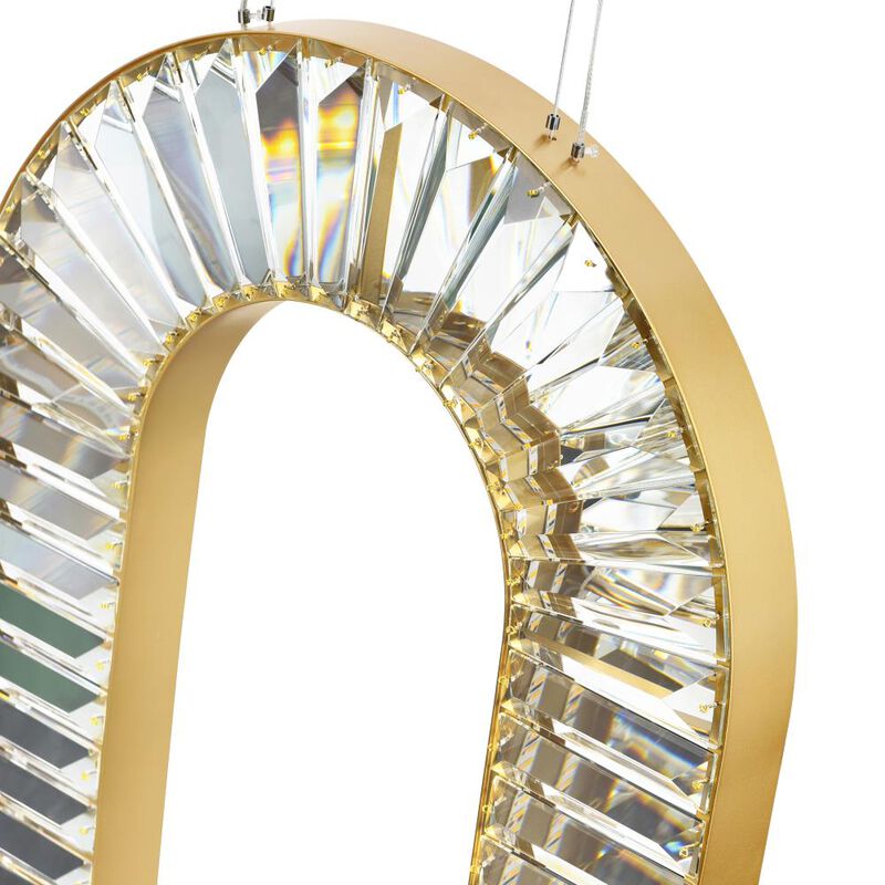 Bjoux LED Chandelier With Sun Gold Finish