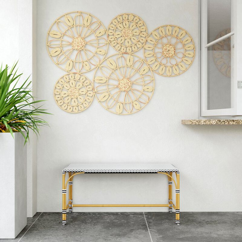 Butler Specialty Tobias 40 in. W Outdoor Rectangular Rattan Dining Bench