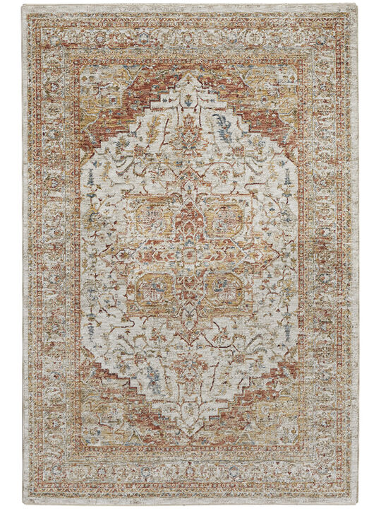 Sahar SHR06 Ivory/Rust 3'11" x 5'11" Rug