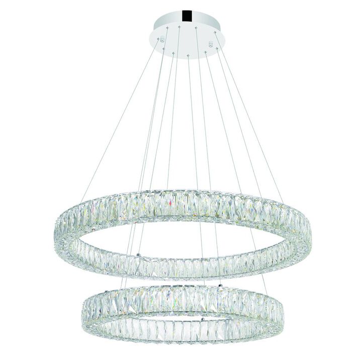 CWI Lighting Madeline LED Chandelier With Chrome Finish