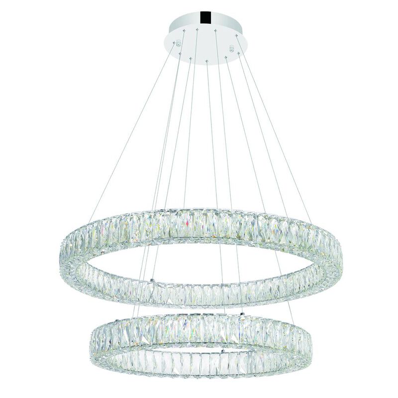 CWI Lighting Madeline LED Chandelier With Chrome Finish