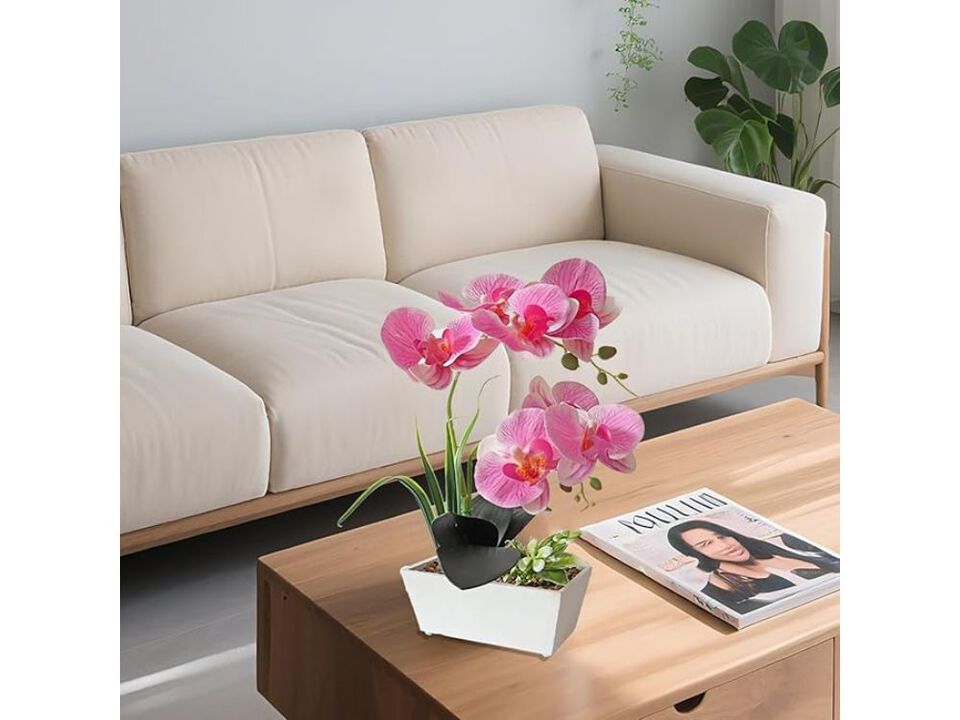 Pink Artificial Orchid Flowers Wedding Centerpiece Decor Flower