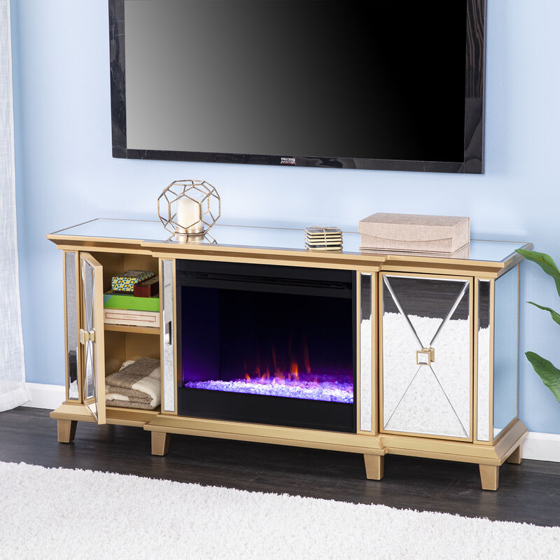 Patrick Color Changing Fireplace Console