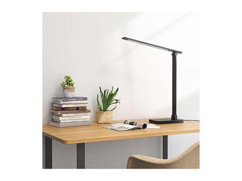 Dimmable Touch Control LED Desk Lamp For Home Office Desk Black image number 2