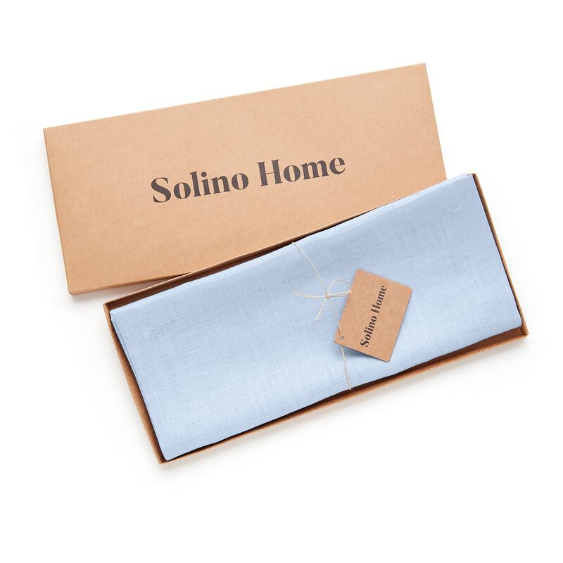 Solino Home Fete 100% Linen Table Runner &ndash; Handcrafted, Machine Washable, Perfect for Holiday and Everyday Dining