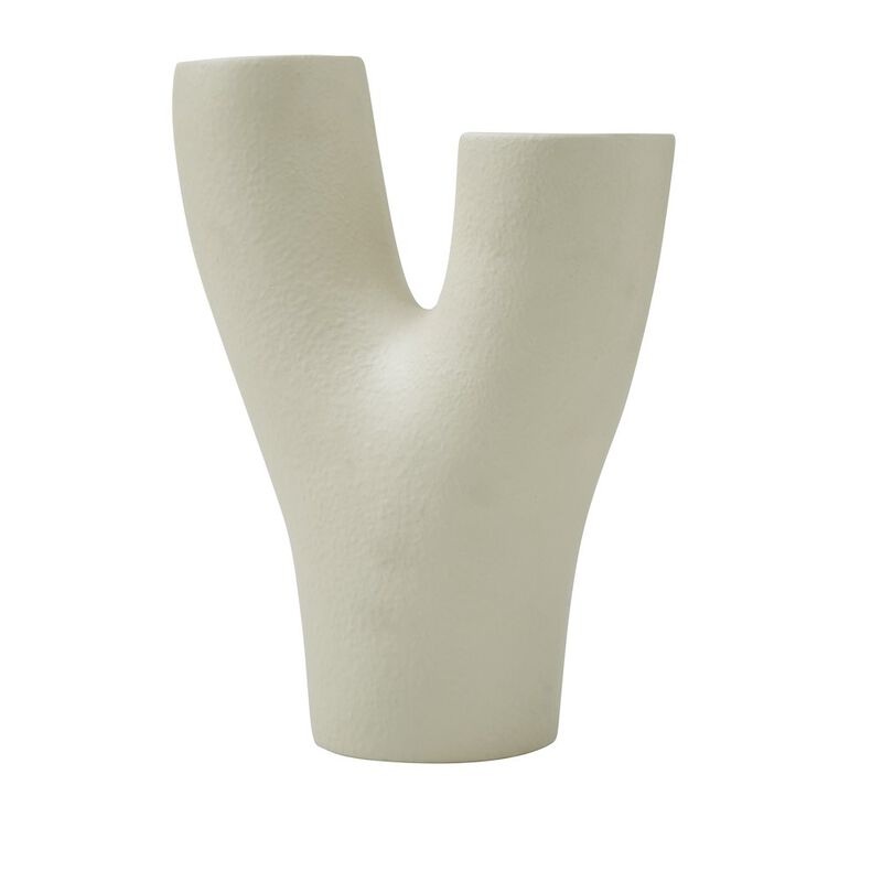 Renwil Wisteria Large Vase In Cream Color