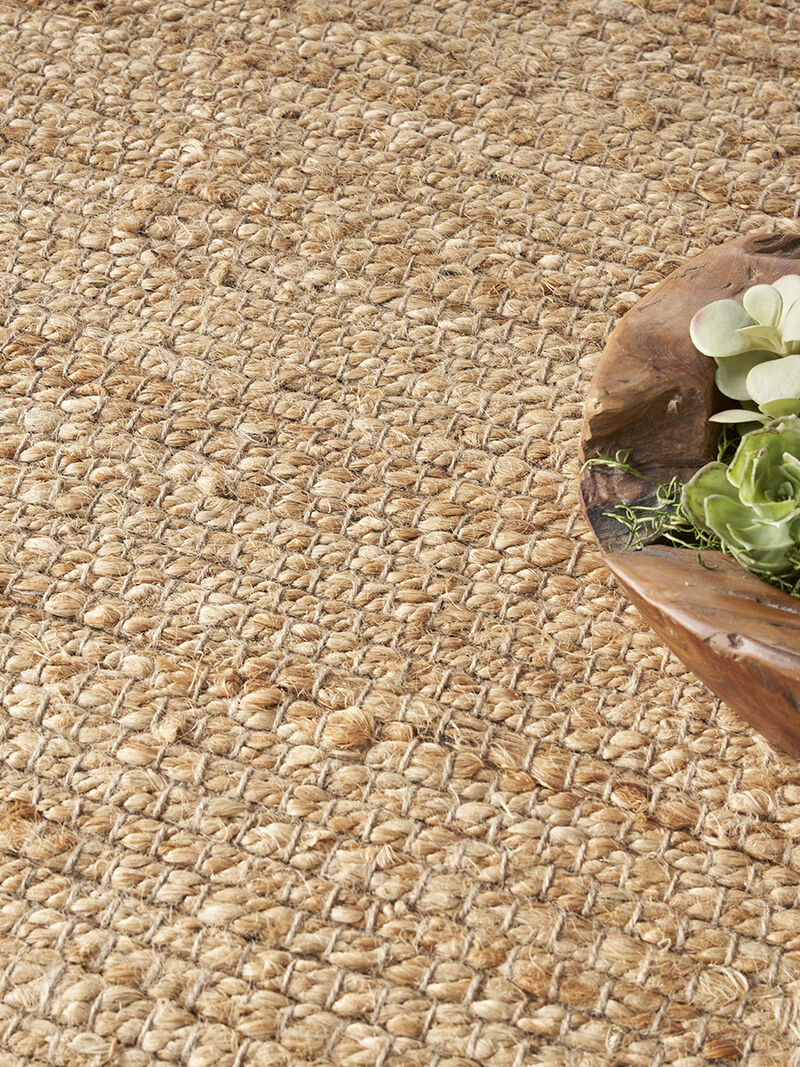 Natural Jute NJT01 Natural 5' x Square Rug