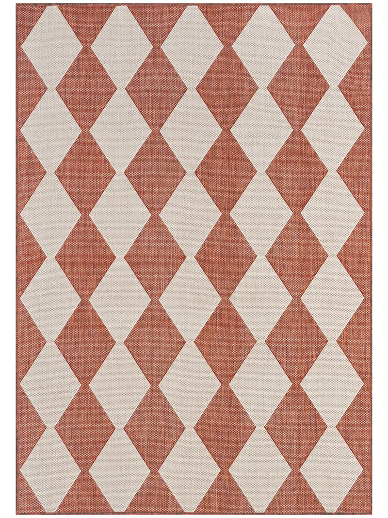 Positano POS04 Terracotta 4' x 6' Rug