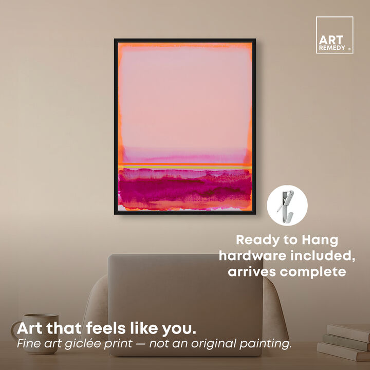 Pale Sunrise I Abstract Canvas Print by Art Remedy