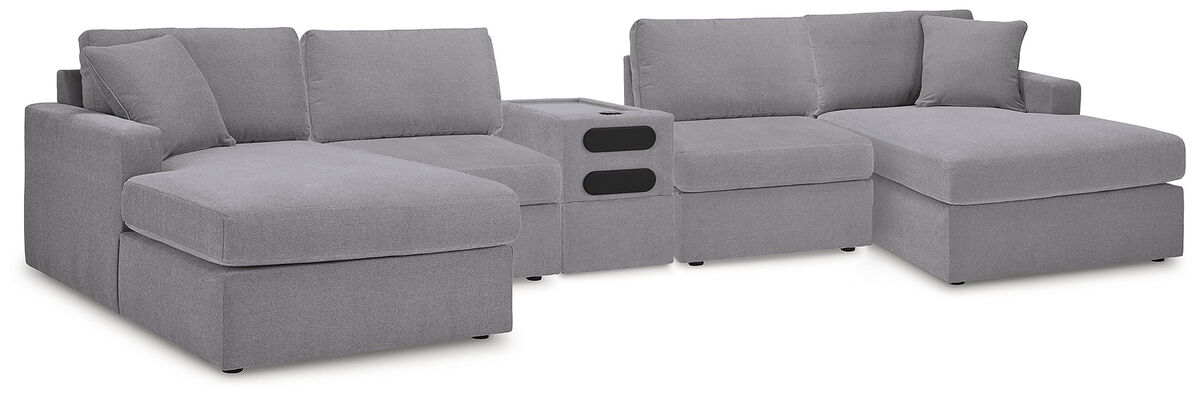 Modmax 5 Piece Sectional with Audio Console
