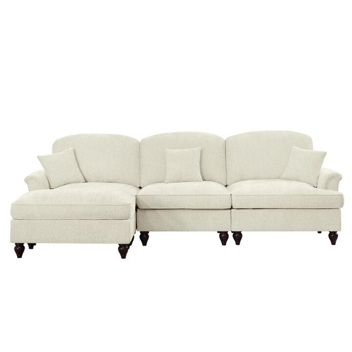 Kaxnir Mid-Century Modern L-Shaped Sectional