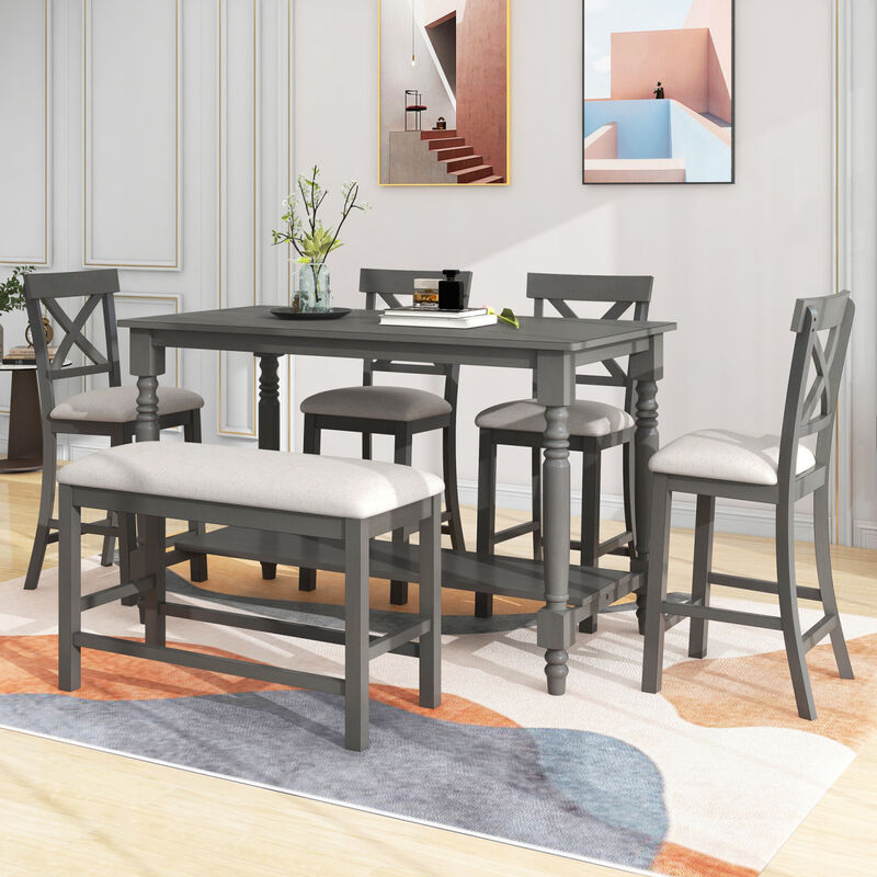 Streamdale 6-Piece Counter Height Dining Set