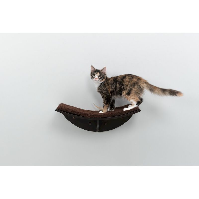 TRIXIE Lea Space Saving Wall Mounted Cat Perch with Soft Cushion image number 1