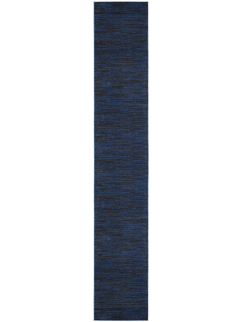 Nourison Essentials NRE01 Midnight Blue 2'2" x 7'6" Rug image number 0