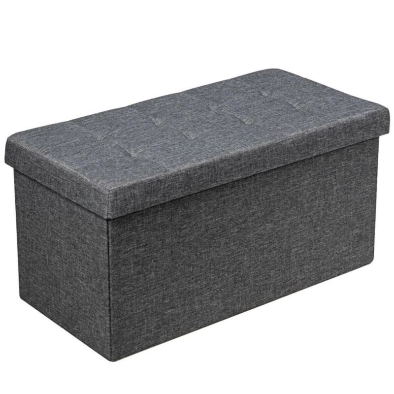 Hivvago 31.5 Inch Storage Ottoman Footrest with Removable Storage Bin