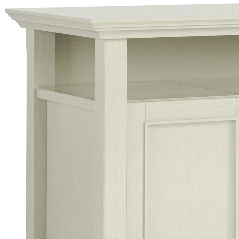 Amherst 54 inch Wide Solid Wood Transitional TV Stand in Antique White
