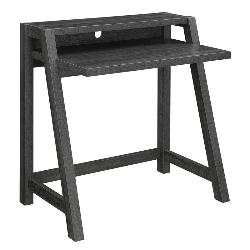 Convenience Concepts Newport Lilly 2 Tier Desk, Gray