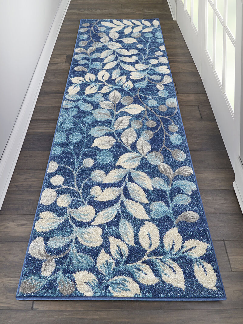 Tranquil TRA03 Navy 2' X 4' Rug image number 6