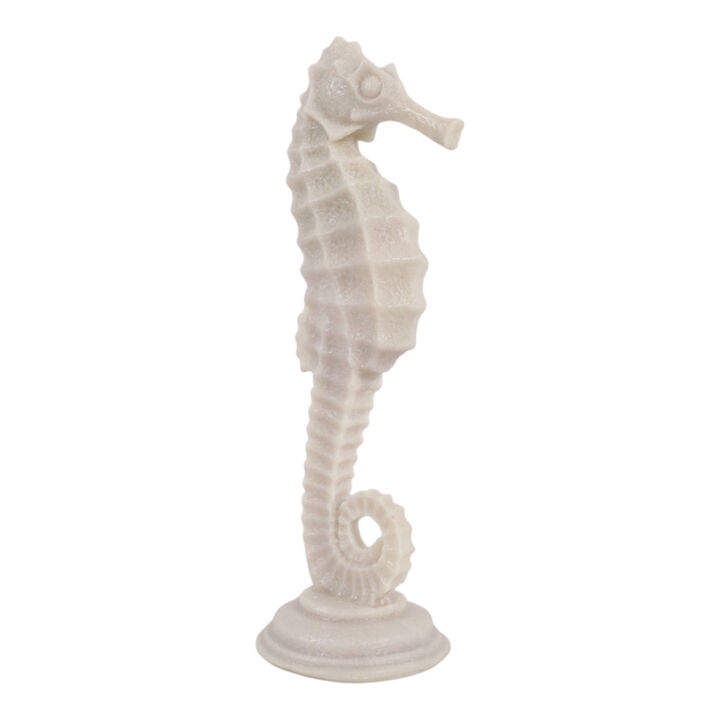 Resin Sand Seahorse Natural