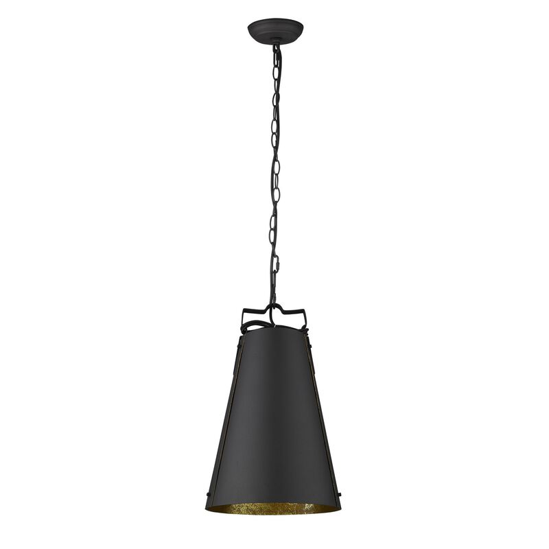 Hivvago Faza 1-Light Matte Black Pendant