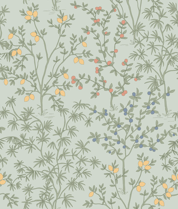Lemon Grove Vintage Duck Egg Peel & Stick Wallpaper