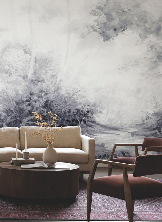 Woodland Black & White Wall Mural