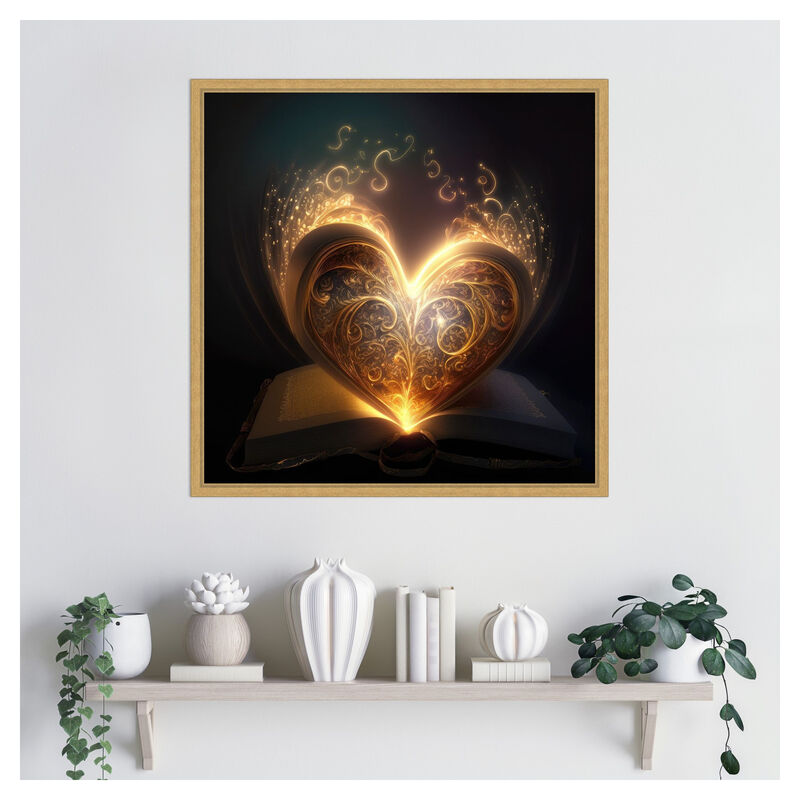 The Illuminated Heart by Jake Fouracre Framed Canvas Wall Art