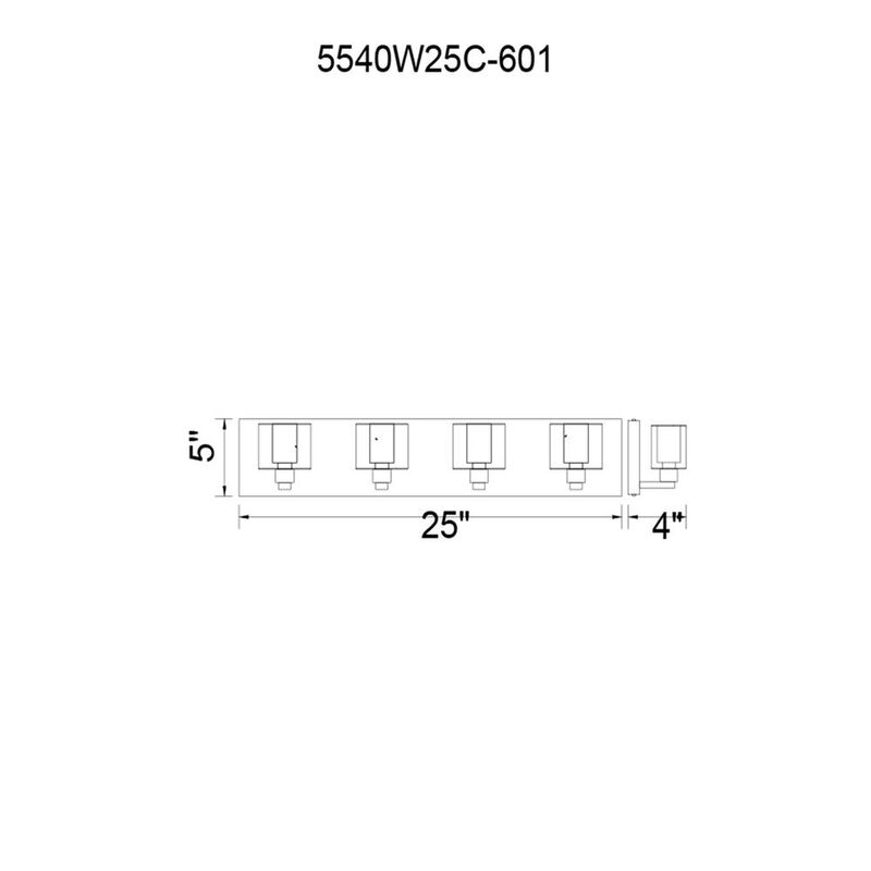 CWI Lighting Tina 4 Light Wall Sconce With Chrome Finish