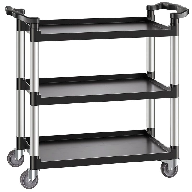 Utility Cart 3-Tier &ndash; Rolling Cart with Swivel Wheels image number 8