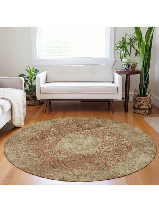 Tabrook TB13 Paprika 8' Round Rug