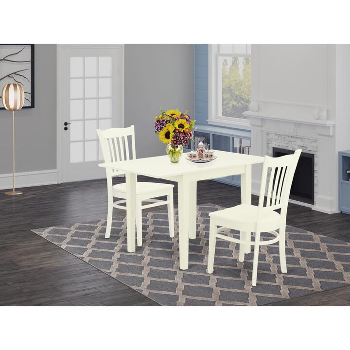 Dining Room Set Linen White, NDGR3-LWH-W