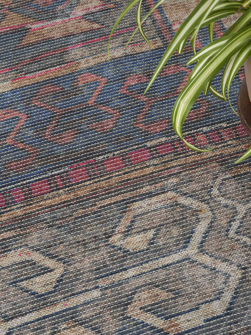 Machine Washable Series 1 SR106 Multicolor 5'3" x Round Rug