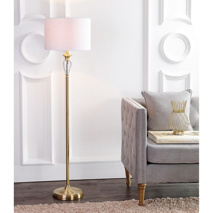 Evelyn Crystal / Metal LED Floor Lamp