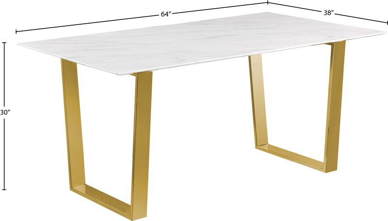 Meridian Furniture Cameron White Dining Table image number 6