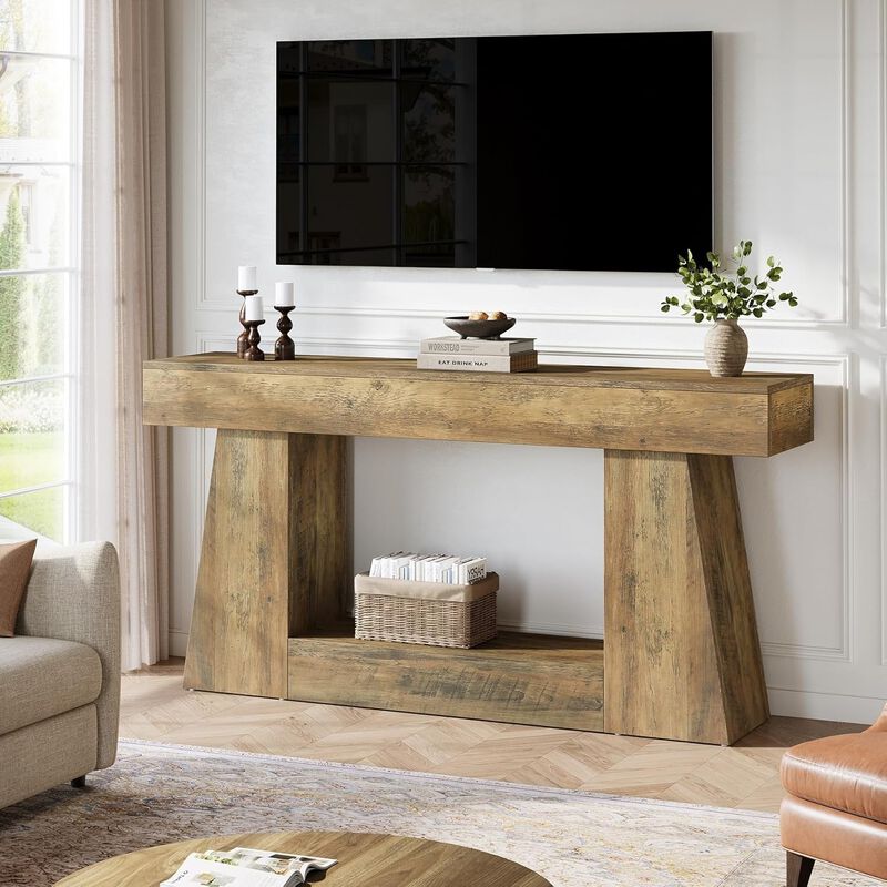 Tribesigns Wood Console Table image number 3