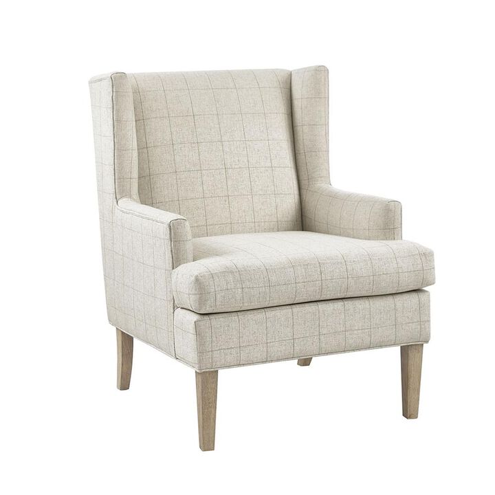 Starlight Canyon Home Beige Wingback Recliner Chair &ndash; Elegant Push Back Chair for Living Room